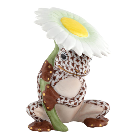 Herend Flower Frog Chocolate