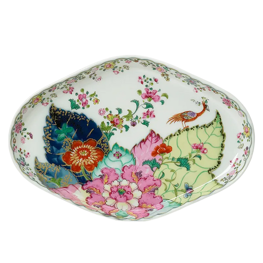 Mottahedeh Tobacco Leaf Oval Tray