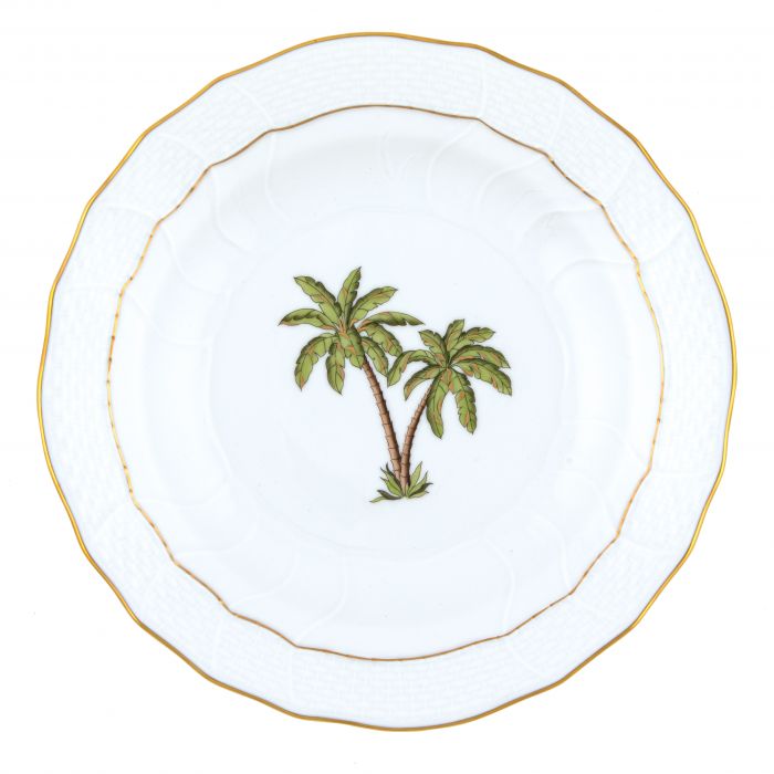 Herend Palm Tree Dessert Plate