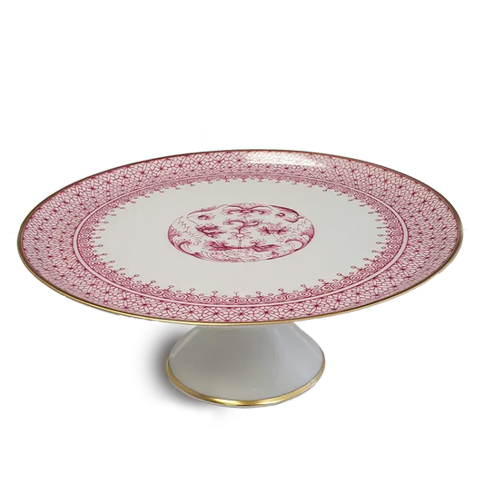 Mottahedeh Pink Lace Cake Stand