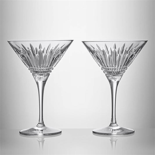 Waterford Lismore Diamond Martini Pair