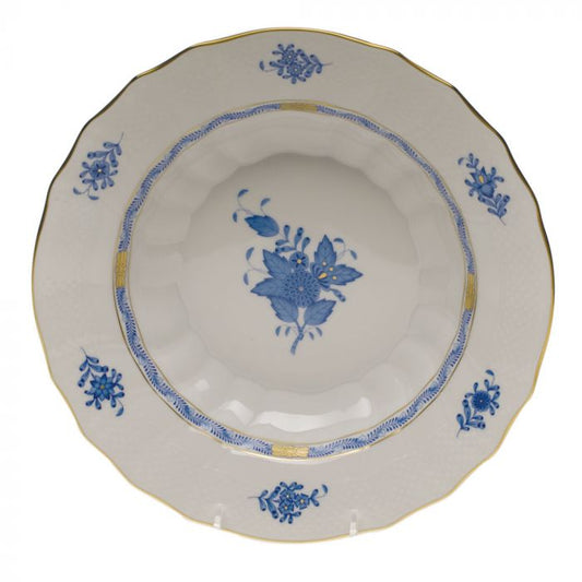 Herend Chinese Bouquet Blue Rim Soup
