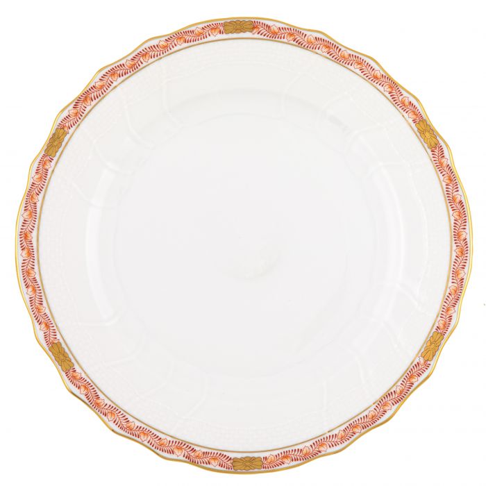 Herend Chinese Bouquet Garland Rust Dinner Plate