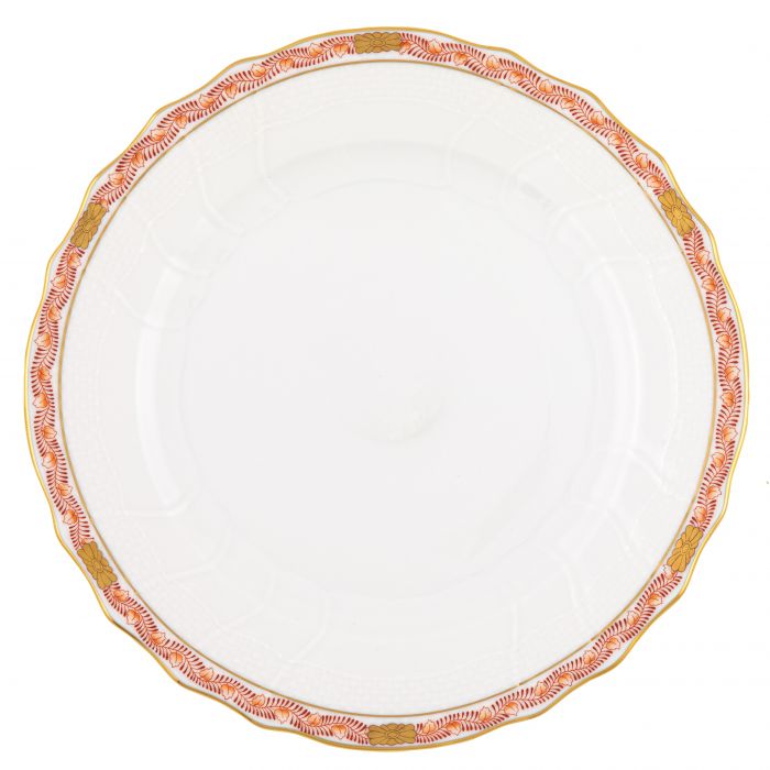 Herend Chinese Bouquet Garland Rust Dessert Plate