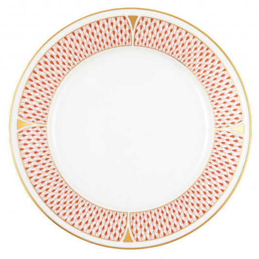 Herend Art Deco Rust Dinner Plate