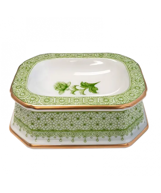 Mottahedeh Apple Green Lace Master Salt