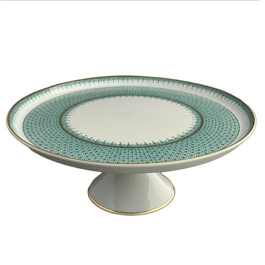 Mottahedeh Green Lace Cake Stand Large