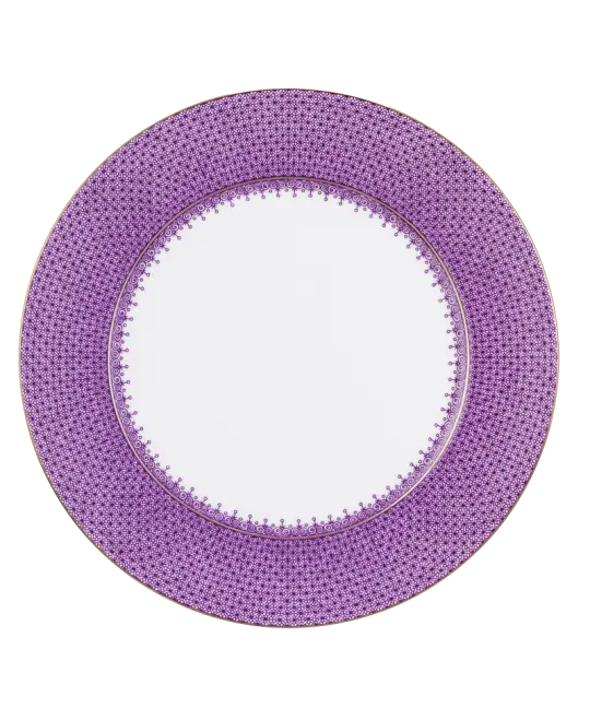 Mottahedeh Lace Plum Service Plate
