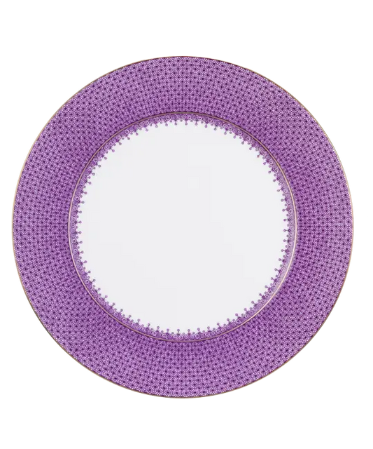 Mottahedeh Lace Plum Service Plate