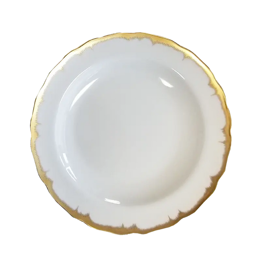 Mottahedeh Chelsea Feather Gold Dessert Plate