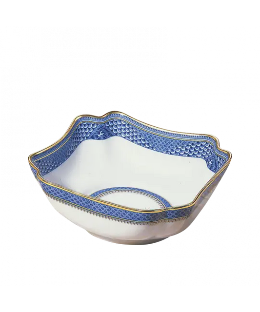 Mottahedeh Indigo Wave Large Square Bowl