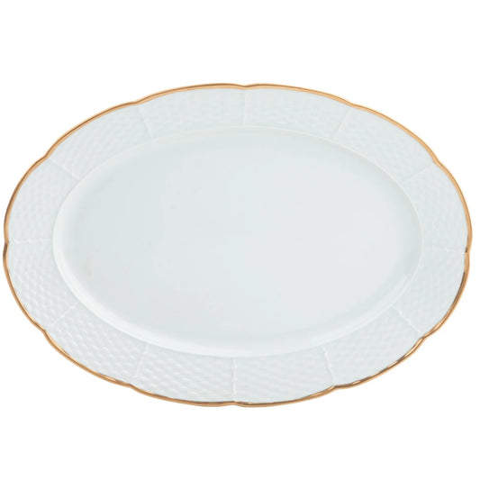 Pickard Sea Island Gold Oval Platter