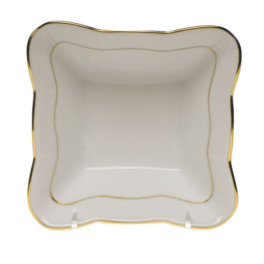 Herend Golden Edge Small Square Dish