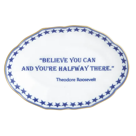 Mottahedeh Trinket Tray Theodore Roosevelt