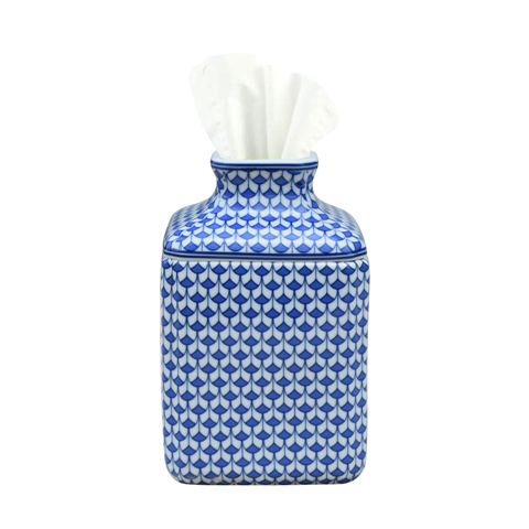 Blue and White Tissue Box holder