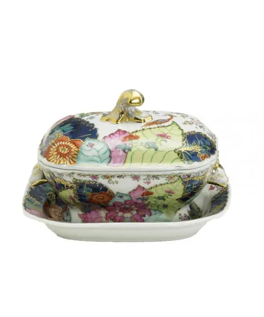 Mottahedeh Tobacco Leaf Small Tureen