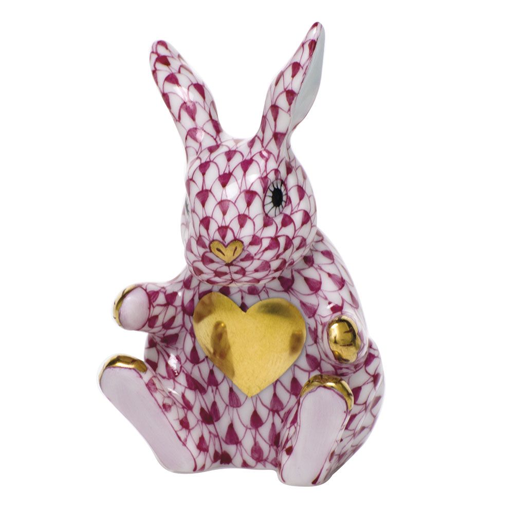 Herend Sweetheart Bunny Raspberry