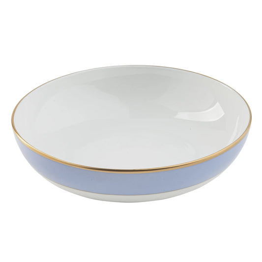 Pickard Ultra White Colorsheen Light Blue Gold Bowl
