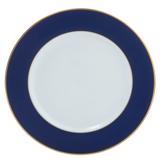 Pickard Ultra White Colorsheen Navy Blue Bread and Butter Plate