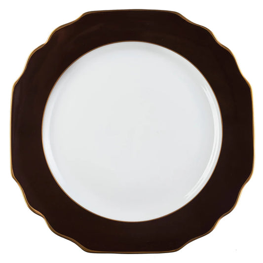 Pickard Georgian Colorsheen Ultra White Chocolate Charger Plate