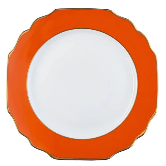 Pickard Georgian Colorsheen Ultra White Orange Bread and Butter