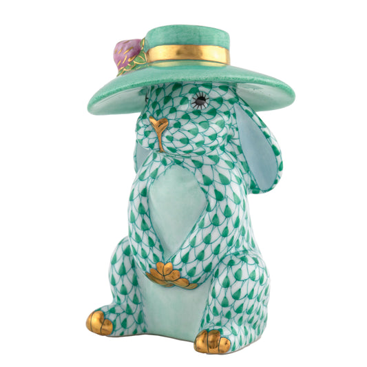 Herend Derby Bunny Green