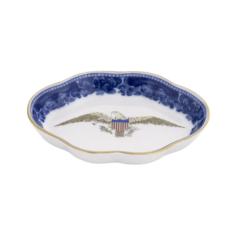 Mottahedeh Diplomatic Eagle Lobed Tray, Small