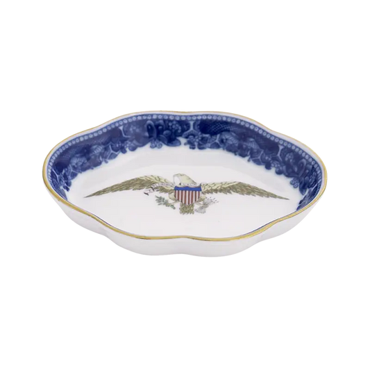 Mottahedeh Diplomatic Eagle Lobed Tray, Small