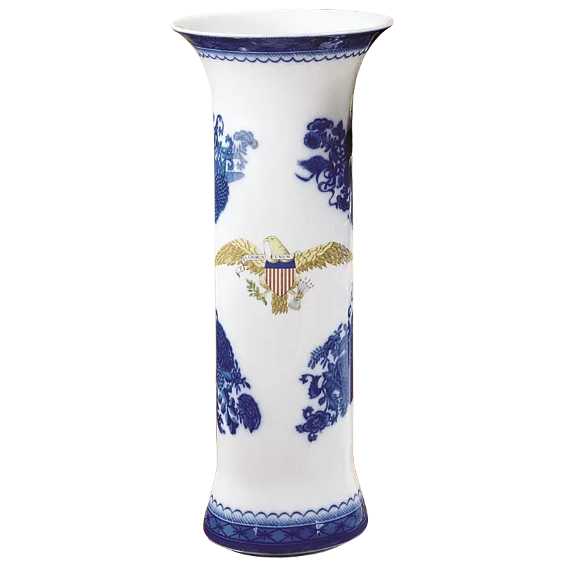 Mottahedeh American Eagle Trumpet Vase