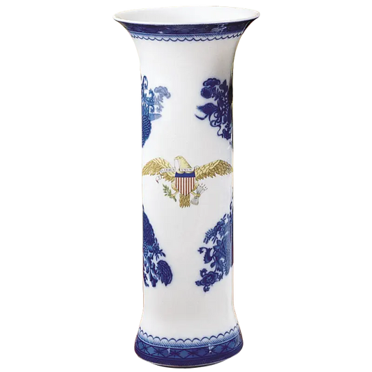 Mottahedeh American Eagle Trumpet Vase