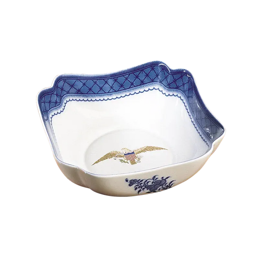 Mottahedeh Diplomatic Eagle Square Bowl, Small