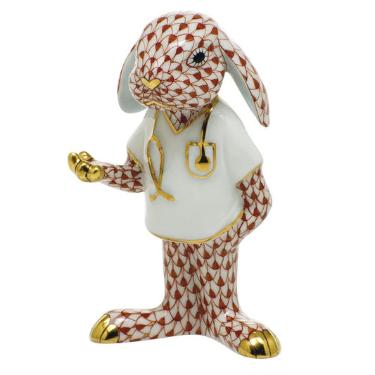 Herend Medical Bunny Rust