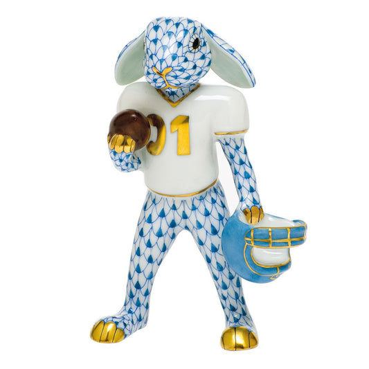 Herend Football Bunny Blue
