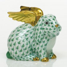 Herend Angel Bunny - Green