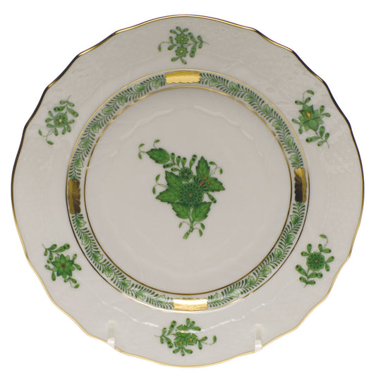 Herend Chinese Bouquet Green Bread And Butter Plate
