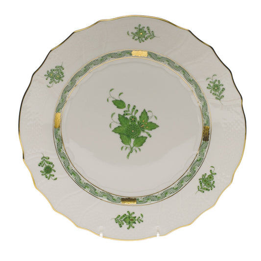 Herend Chinese Bouquet Green Dinner Plate