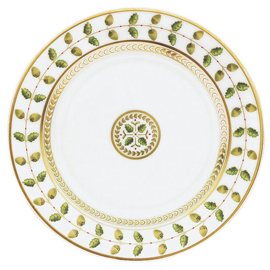 Bernardaud Constance Salad Plate | Green & Gold
