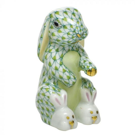 Herend Bunny Slippers Keylime