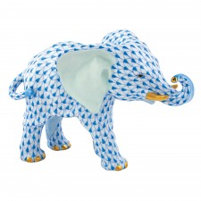 Herend Roaming Elephant Blue
