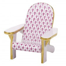 Herend Adirondack Chair - Raspberry