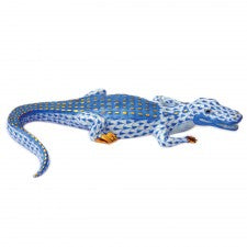 Herend Blue Alligator