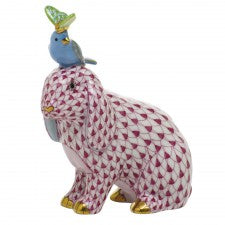 Herend Animal Trio - Pink Blue Lime