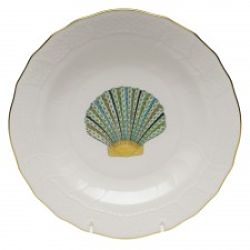 Herend Aquatic Scallop Shell Dessert Plate