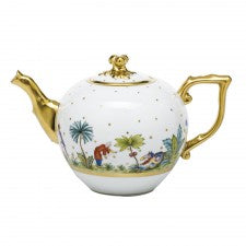 Herend Asian Garden Tea Pot with Twist