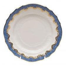 Herend fish scale blue bread & butter plate
