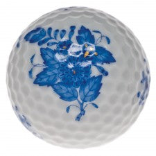 Herend golf ball paperweight blue