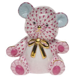 Herend teddy bear pink
