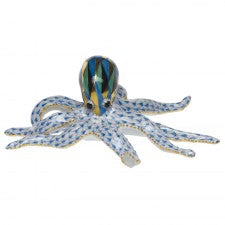 Herend octopus blue