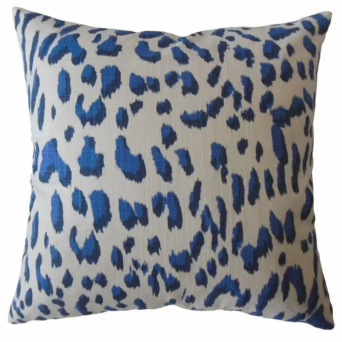 Pair of Blue spotted down pillows
