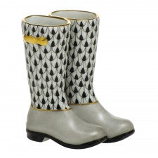 Herend pair of rain boots black